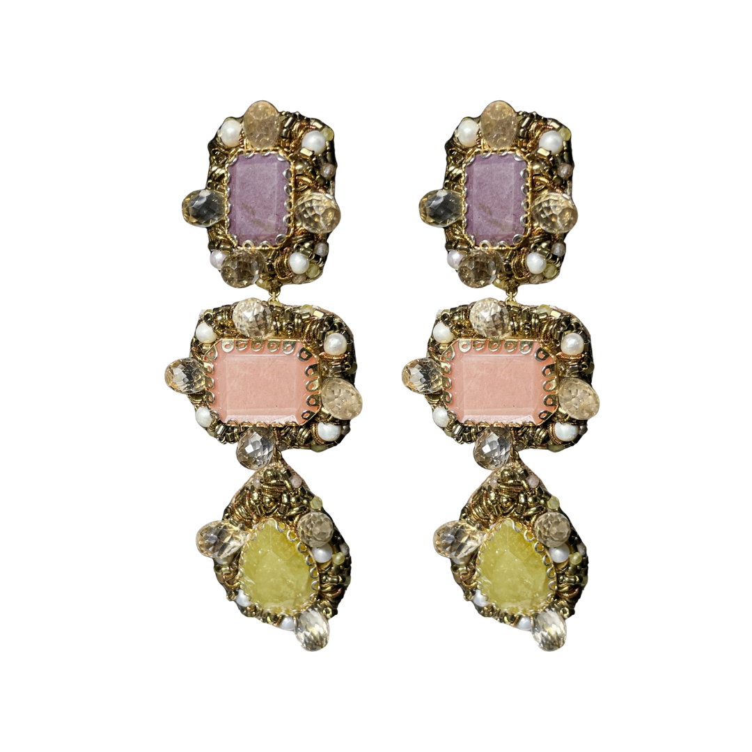 "Sybilla Lavender" Ohrschmuck - SUNFLOWER Collection