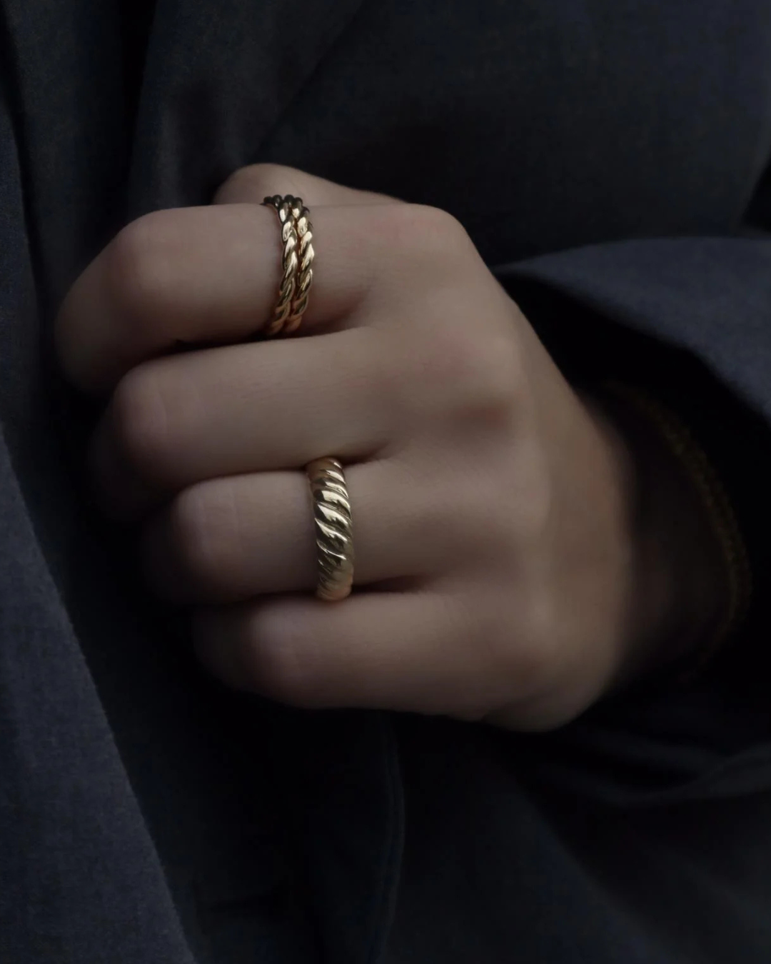 Silber vergoldeter Ring