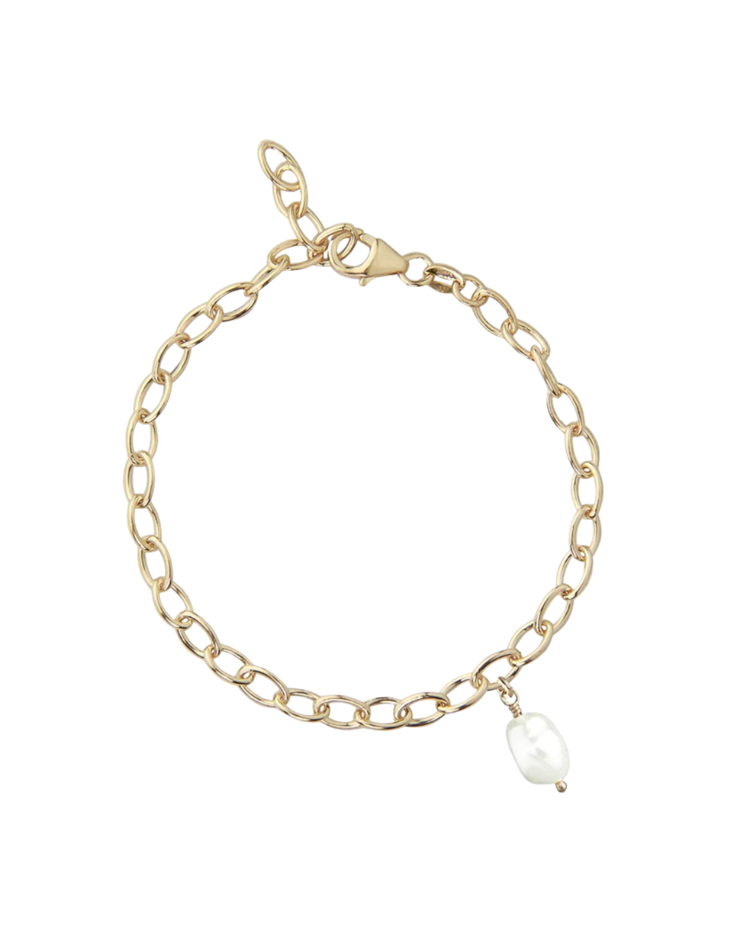 Silber Armband mit Süßwasser-Zuchtperle