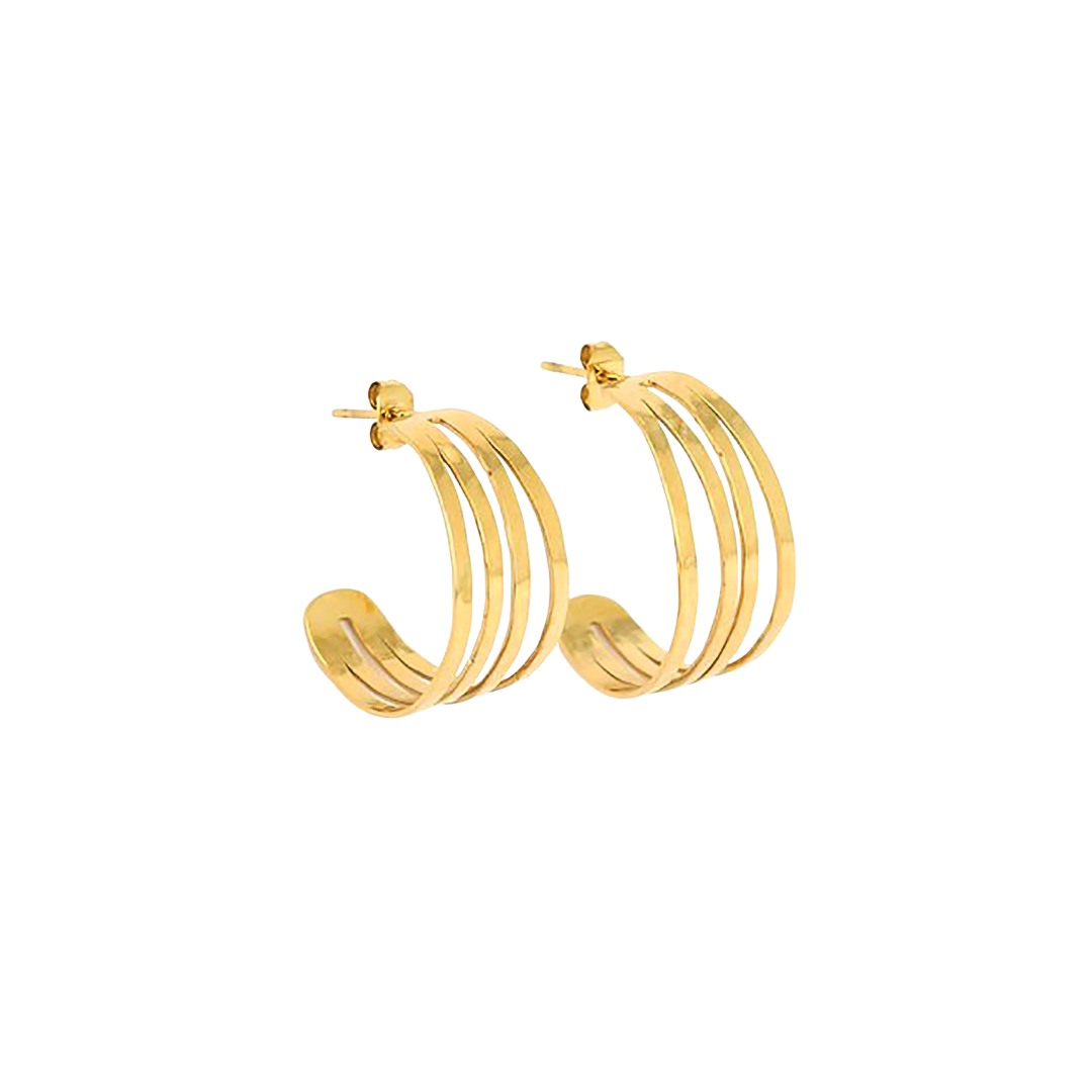 Ohrschmuck aus vergoldetem Edelstahl