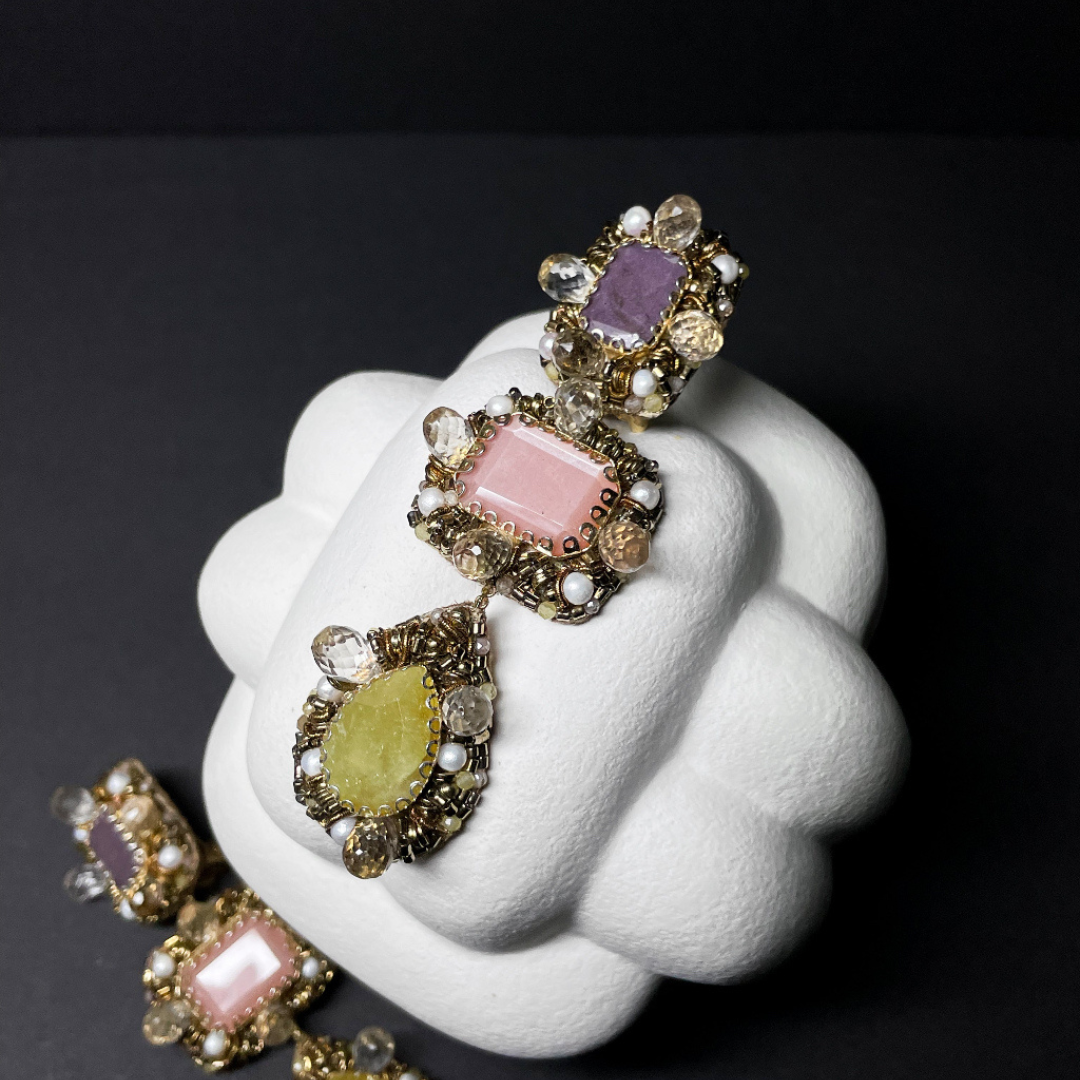 "Sybilla Lavender" Ohrschmuck - SUNFLOWER Collection