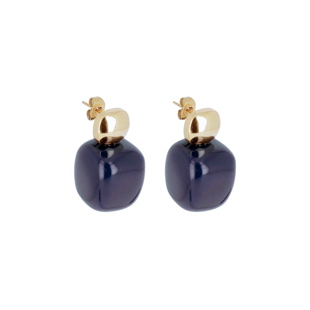 Ohrschmuck aus Edelstahl und Acetat