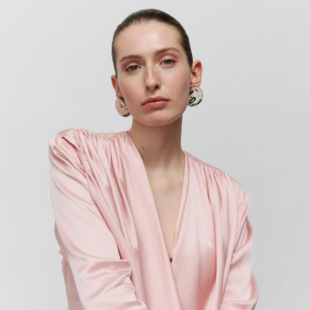 VANESSA BARONI "Galaxy Nugget Taupe" Ohrschmuck