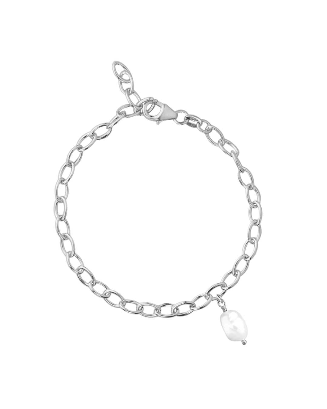 Silber Armband mit Süßwasser-Zuchtperle