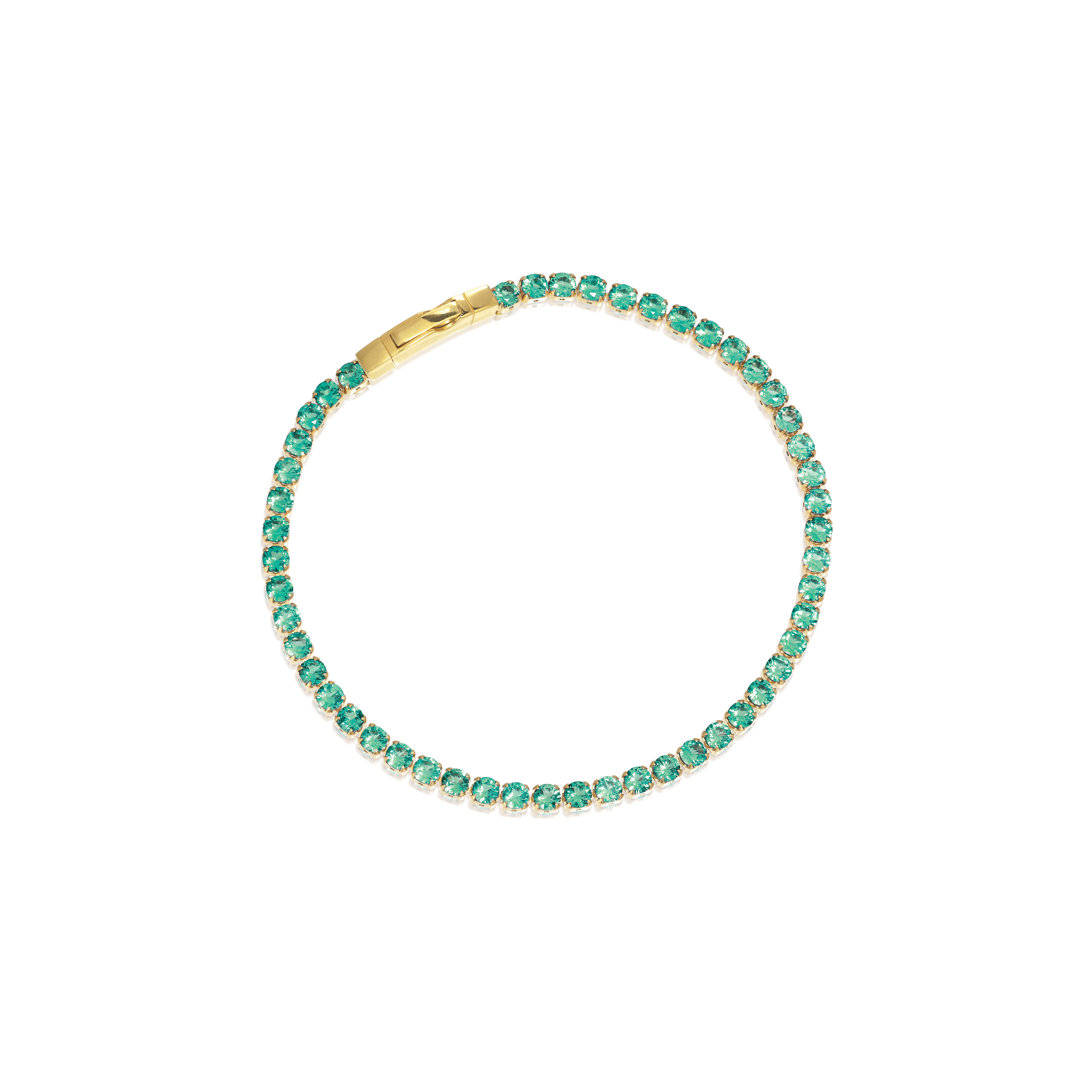 Tennisarmband it blauen Zirkonia-Steinen